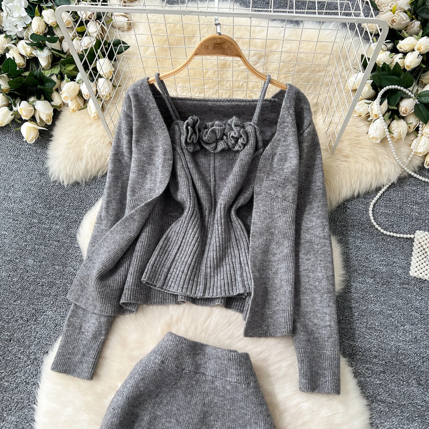 Velrose- Gentle Thick Knitted 3pcs Set