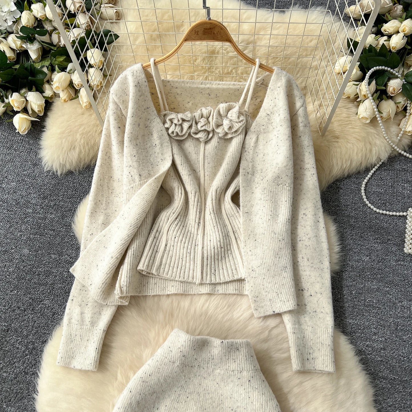 Velrose- Gentle Thick Knitted 3pcs Set